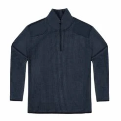 FLEECE-LINED QUARTER ZIP SWEATER -ProGear Outfitters 228 04 flat fleece lined quarter zip front sweater 24