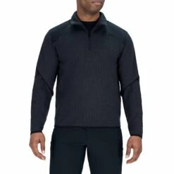 FLEECE-LINED QUARTER ZIP SWEATER