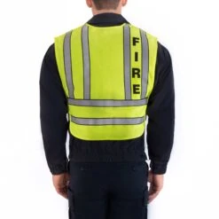 ZIP-FRONT BREAKAWAY SAFETY VEST - FIRE LOGO -ProGear Outfitters 343f 55 back zip front breakaway safety vest fire logo