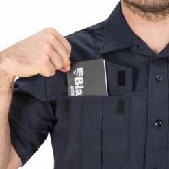 ResponderFR Short Sleeve Shirt With GlenGuard® -ProGear Outfitters 8213 03 detail1 responderfr short sleeve shirt glenguard scaled