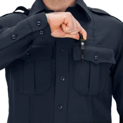 LONG SLEEVE ZIPPERED POLYESTER SHIRT -ProGear Outfitters 8600 z 04 detail2 ls zippered polyester shirt scaled