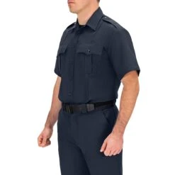 SHORT SLEEVE ZIPPERED POLYESTER SHIRT -ProGear Outfitters 8610 z 04 34 front ss zippered polyester shirt 1