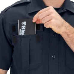 SHORT SLEEVE ZIPPERED POLYESTER SHIRT -ProGear Outfitters 8610 z 04 detail1 ss zippered polyester shirt 1