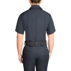 WOMEN'S SHORT SLEEVE ZIPPERED POLYESTER SHIRT -ProGear Outfitters 8610w z 04 back zippered polyester shirt womens scaled